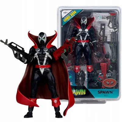 Figurë aksioni McFarlane Spawn me libër komik, 7", shumëngjyrëshe - 2