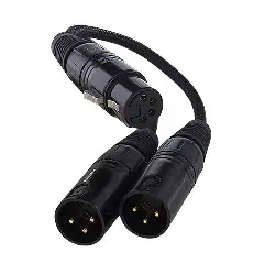 Kabllo Furutech ADL XLR - XLR x2, 0.1 m, e zezë