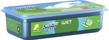 Lecka të lagështa për dysheme Swiffer Floor Cloth Citrus Fresh, 20 copë, aromë agrumesh