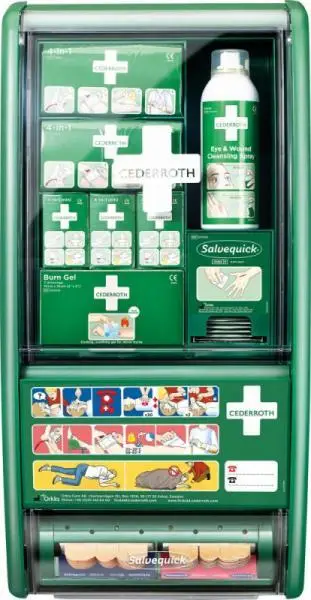 Kuti ndihme e pare Cederroth First Aid Kit, set i kompletuar, per mur