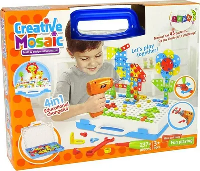 Puzzle 4 në 1 Leantoys Creative, 237 elemente - 5