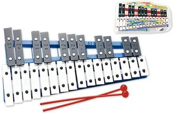 Ksilofon Chromatic Bells, 27 nota, bazë plastike shumëngjyrëshe
