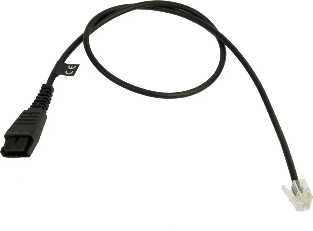 Kabllo QD në RJ45 GN NETCOM 0.5m, e zezë - 1