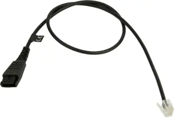 Kabllo QD në RJ45 GN NETCOM 0.5m, e zezë