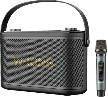 Altoparlant portativ Bluetooth W-KING H10 S, 80W me mikrofon, i zi