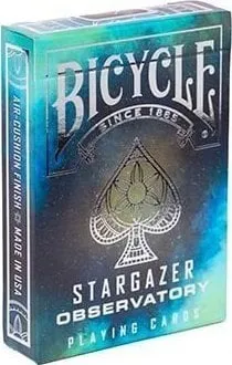 Karta loje Bicycle Stargazer Observatory, set 54 letra, format poker - 1