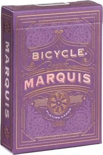 Letra loje Bicycle Quint Marquis, dizajn Art Deco, ngjyrë kumbulle