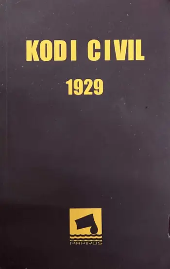 Kodi Civil 1929 Kodi Civil I Zogut