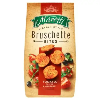 BRUSCHETTE MARETI TOMAT, OLIV&OREGAN STACK70G*15PC