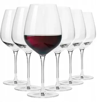 Set gota vere Pinot Noir Krosno Divine, kristal, 810 ml, transparente