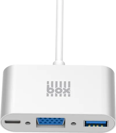 Docking station Boxproducts BX-BCVGASL, USB-C, VGA, gri - 1