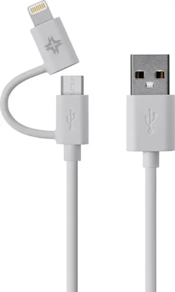 Kabllo USB iBattz USB-A - Lightning IB-CBL-LGN-WH, 1 m, e bardhë