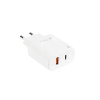 Mbushës Telefoni Intertech Usb 20W 2Port Usba; Usb C Pd3.0, Bardhë