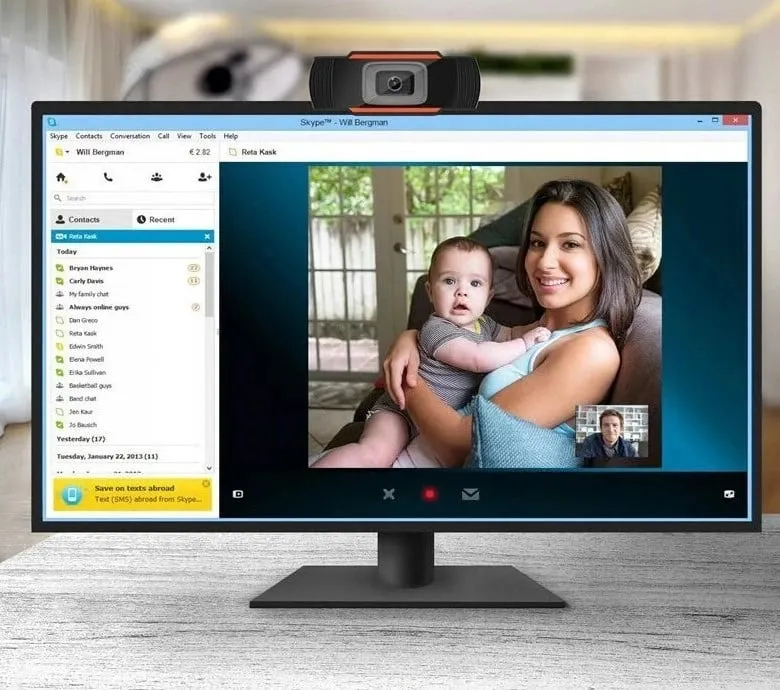Kamera web DUXO WEBCAM-X13, 1080p, 2MP, e zezë - 3