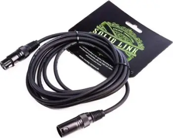 Kabllo Monkey Banana XLR - XLR, 3m, e zezë