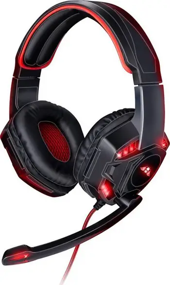 Kufje gaming No Fear Headphones, 40mm, LED, të kuqe
