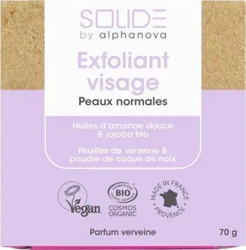 Sapun fytyre eksfoliues Alphanova Solide, 75g