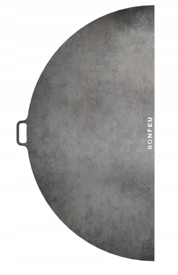 Plancha gjysmë-rrethore BonFeu Bonplancha ½ Ø100 VBPH6.1000, çelik, gri