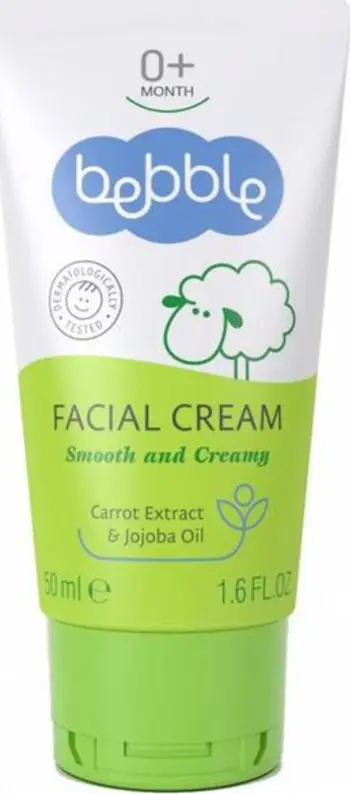 Krem fytyre për bebe Bebble, 50ml, për lëkurë të ndjeshme, pa ngjyrë
