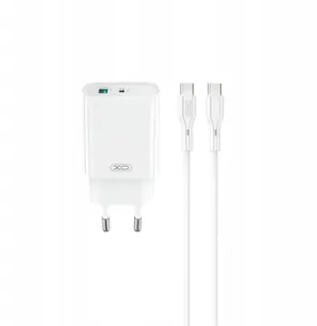 Karikues muri XO CE29 PD, 20W, 1x USB C 1x USB, me kabllo USB C, i bardhë