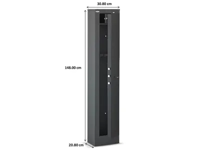 Kasafortë për 5 armë Technosafe LAS/5K, - 1