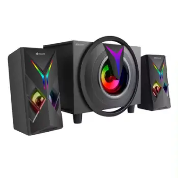 Set Altoparlantë për PC KISONLI TM 1000U, 3 altoparlantë (stereo)+kabllo USB+kabllo audio, 3.5mm
