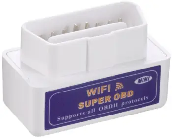 Senzor diagnostifikimi Super Mini ELM327 WiFi OBD2, për makinë