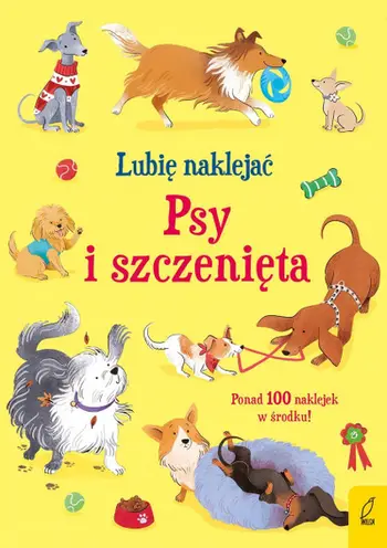 Libër me ngjitëse Usborne I Like Sticking Dogs And Puppies, për fëmijë, shumëngjyrësh