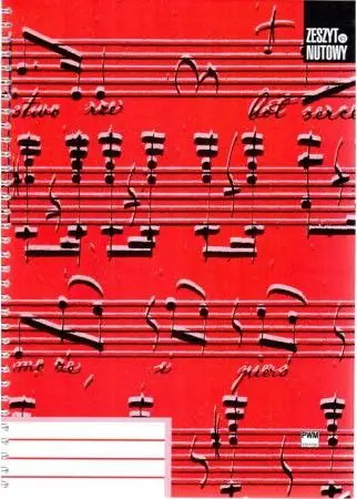 Fletore muzike Polish Music Publishing House A4, 96 fletë, 12 rreshta muzikorë