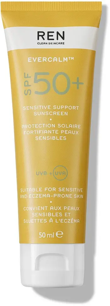 Krem dielli për fytyrë REN Evercalm Sensitive Support Sunscreen SPF50+ për femra, 50ml