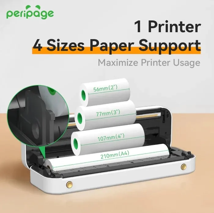 Printer termal A4 PeriPage A40, i bardhë - 11
