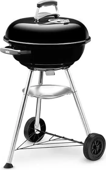 grill qymyri, Weber, Compact Kettle 47 cm, 1221004, e zezë