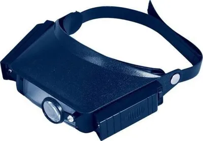 Lupë koke Discovery Crafts DHD 10, 4 zmadhime, me dritë LED, e zezë - 1