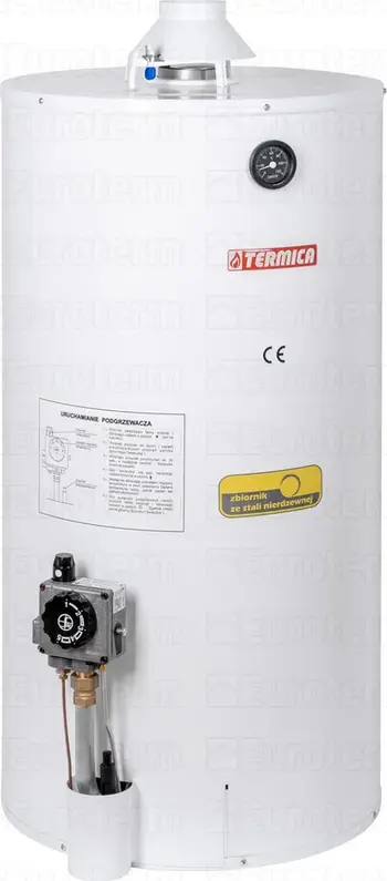 Bojler me gaz Termica P80WCP, 5.6 kW, 80 L, i bardhë