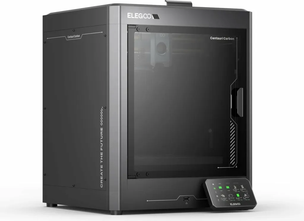 Printer 3D Elegoo Centauri Carbon, FDM CoreXY, kasetë e mbyllur, i zi - 2