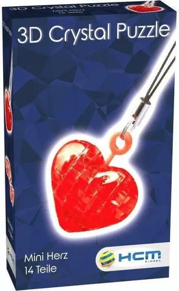 Brelok Bard Centrum Gier Crystal Puzzle Mini Heart, lodër 3D, transparente