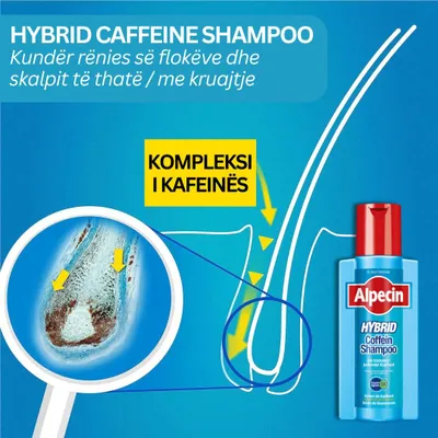 Alpecin Hybrid Caffeine Shampoo, 250ml - 3