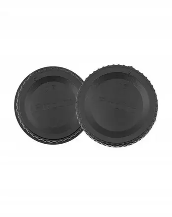 Kapak aparati dhe objektivi Calumet, set për Nikon F Mount, i zi
