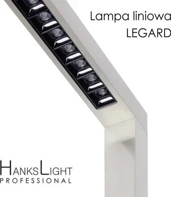 Llambë dyshemeje HanksLight Floor Lamp LED, 1200x2146mm, 21W sipër 36W poshtë, 4000K, argjendi