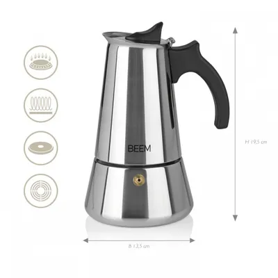 Xhezve ekspres BEEM, 300 ml, çelik inoks, e zezë - 2