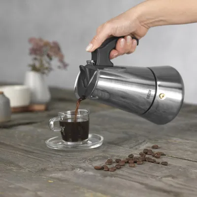 Xhezve ekspres BEEM, 300 ml, çelik inoks, e zezë - 4
