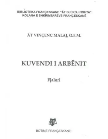 Fjalor I Kuvendit Te Arbenit - At Vincenc Malaj