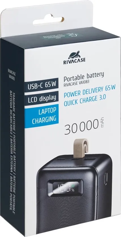 Power bank Rivacase VA1083, 30000mAh, 65W, i zi - 6