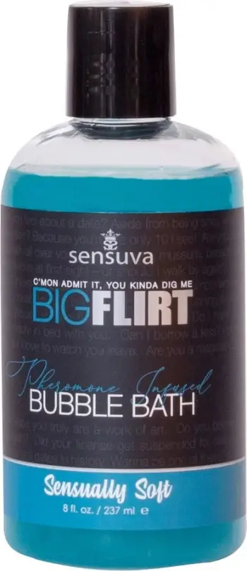 Lëng për banjë me flluska Sensuva Big Flirt Pheromone Infused Bubble Bath Sensually Soft 237ml