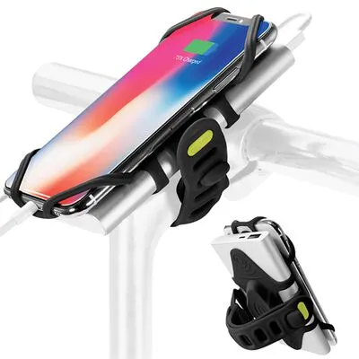 Mbajtëse celulari për biçikletë Bone Collection 2in1, e zezë - 2