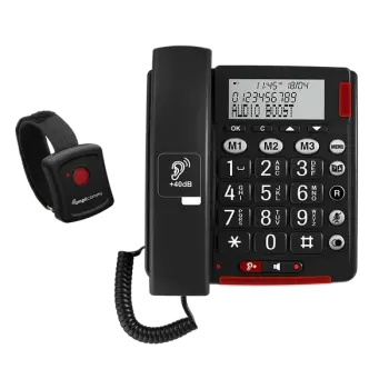 Amplicomms BigTel 50 Alarm Plus Emergency Call Bracelet Duo – Gri