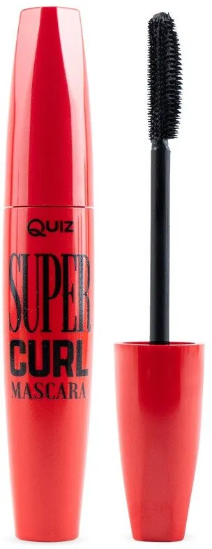 Maskarë Quiz Cosmetics Super Curl, për harkim dhe volum, 8g, e zezë - 1