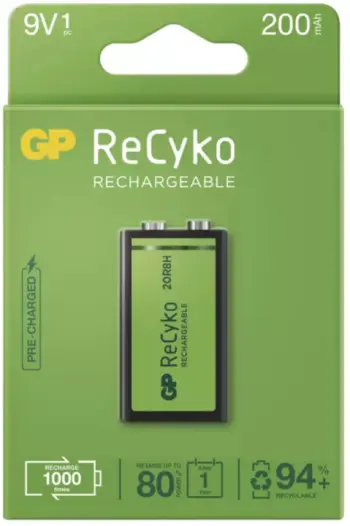 Bateri GP ReCyko, 9V, 1 copë