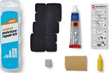 Set për riparimin e gomave Weldtite Cycle Puncture (WLD-1012), 8 copë, shumëngjyrëshe
