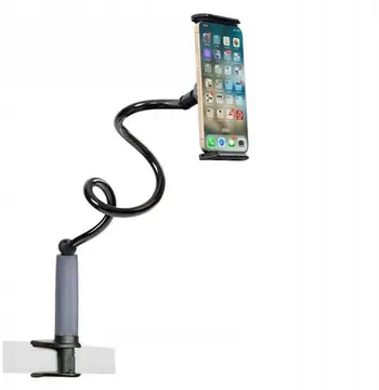 Mbajtës telefoni dhe tableti Thumbs Up Lazy Arm II, krah fleksibël 30", kapëse tavoline, i zi